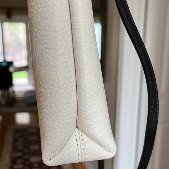 Furla Essential Mini Vertical Crossbody - Bone White Leather - Authentic - Picture 11 of 14